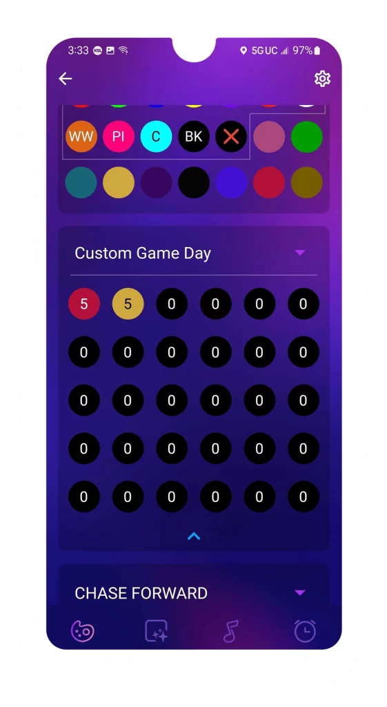 trimlight edge custom game day screen