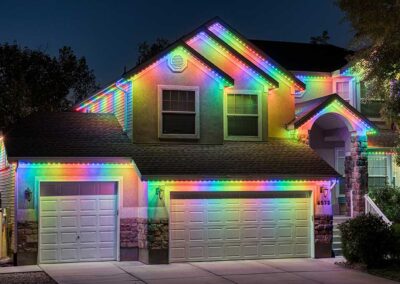 Trimlight Okanagan houseA rainbow
